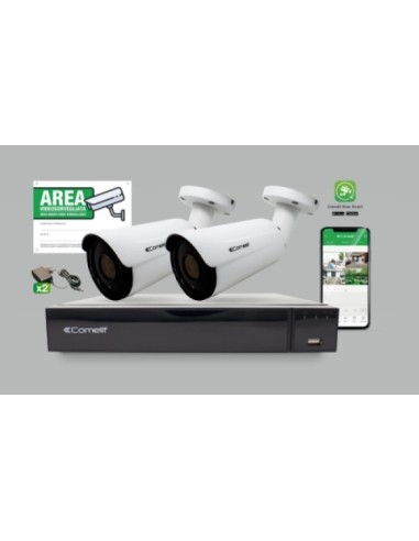 Kit con 2 telecamere ahbcams02va + 1 DVR Full HD 8 ingressi + accessori