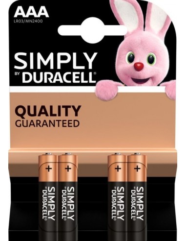 Batteria ministilo AAA alcalina 1,5V Simply Duracell