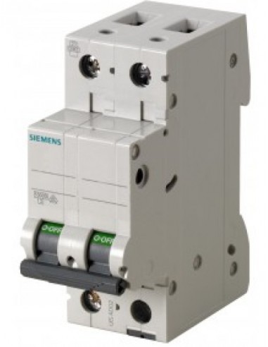 Interruttore automatico magnetotermico 1P+N 10A 4,5kA 2 moduli Siemens 5SL35107